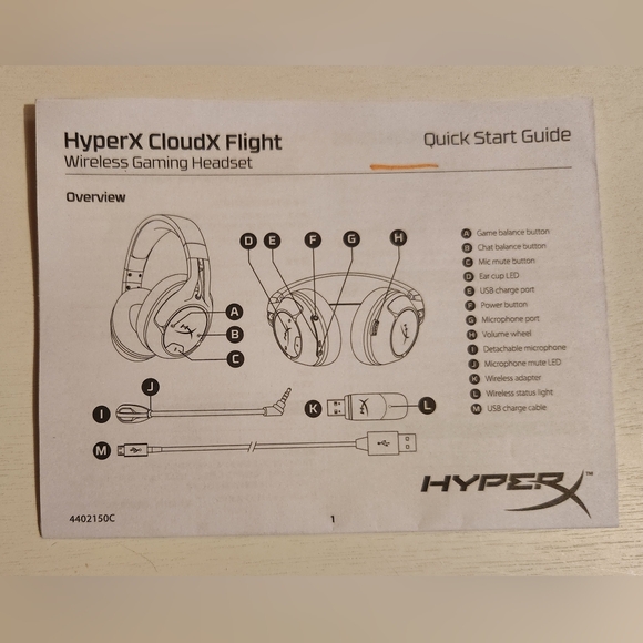 HyperX CloudX Flight Wireless Gaming Headset for Xbox, Adjustable - Picture 9 of 15